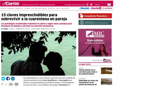 Sobrevivir a la cuarentena en pareja Sobrevivir a la cuarentena en pareja